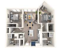 331_Two_Bed_Two_Bath_Medium_Floor_Plan_Image