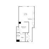 A2 Floor Plan at The Commonwealth Building, Pittsburgh, Pennsylvania