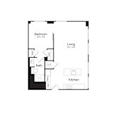 A7 Floor Plan at The Commonwealth Building, Pittsburgh, 15222