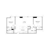 C2 Floor Plan at The Commonwealth Building, Pennsylvania