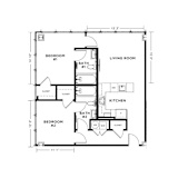 a floor plan of a house at The Washington at Chatham, Pittsburgh, PA