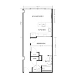 bedroom floor plan | apartments for rent in brookhaven ga | the mille brook at The Washington at Chatham, Pittsburgh