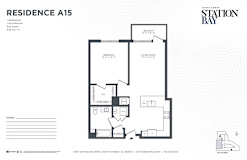 A15 Floor Plan at Station Bay, New Jersey