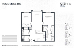 B13 Floor Plan at Station Bay, South Amboy, NJ, 08879