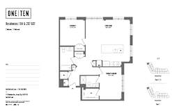 2 bedroom 2 bathroom at One Ten Apartments, Jersey City , New Jersey