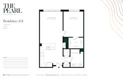 A2A Floor Plan at The Pearl at Station Bay, New Jersey, 08879