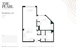A6 Floor Plan at The Pearl at Station Bay, South Amboy, NJ