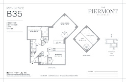 2 bed two bath floorplan with loft at The Piermont Apartments, Hillsdale, NJ