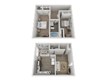 B3 Floor Plan Unit at Arbors at Smyrna in Smyrna, GA