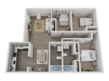 C1 Floorplan at Arbors at Smyrna, Smyrna, Georgia
