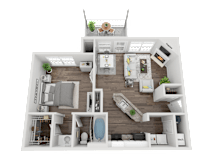 A1 Floorplan at Creekside at White Oak, Georgia