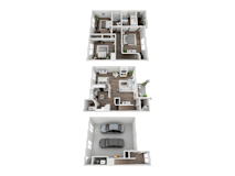 C4G Floorplan at Creekside at White Oak, Georgia