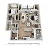 2 bed 2 bath C at Henley at Mirror Lake Apartments, Villa Rica