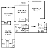 3 BR 2 BA 1225 SF at North Creek, Southaven