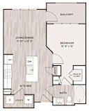 1BR 1BA_626 SF at Fifty02 Westover Hills, San Antonio, 78251