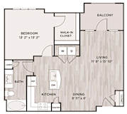 1BR 1BA_839 SF at Fifty02 Westover Hills, San Antonio, TX, Texas