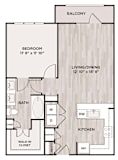 1BR 1BA_780 SF at Fifty02 Westover Hills, San Antonio, 78251