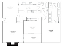 2BR 2BA (1475 SF) at Riverchase Landing, Hoover, 35244