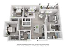 C1 Floor Plan at Capital Creek at Heritage Apartments in Wake Forest, NC