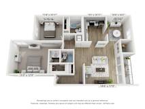 B17 Floor Plan at Copper and Quarry Village, Pikesville