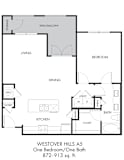 1 bed 1 bath E at Estraya Westover Hills, San Antonio, TX