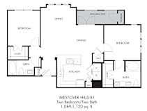 2 bed 2 bath A at Estraya Westover Hills, Texas