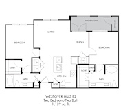 2 bed 2 bath B at Estraya Westover Hills, San Antonio, TX