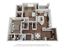 2Bed 2Bath-B at La Veranda at Polly Lane Apartments,Lafayette, Louisiana
