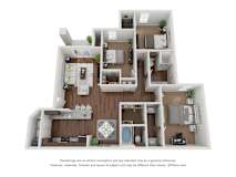 3Bed 2Bath at La Veranda at Polly Lane Apartments, Lafayette