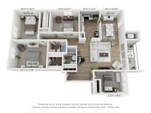 C4 Floor Plan at Copper and Quarry Village, Maryland