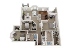 3 bed 2 bath at Reflections of Island Park Apartments, Shreveport, 71105