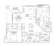 2 bed 2 bath at Robley Place, Lafayette, 70503