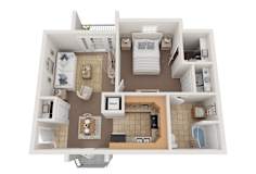 1 bed 1 bath at Villaggio, Bossier City, LA, 71111