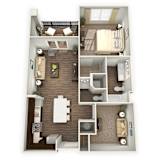 1Bed 1.5Bath_B at Waterstone at Hamburg Apartments, Lexington, 40509