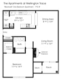 1BR 1BA_770sf at The Apartments at Wellington Trace, Frederick, 21703