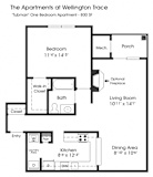1BR 1BA_800sf at The Apartments at Wellington Trace, Frederick, Maryland