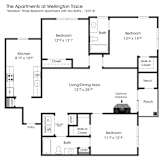 3BR 2BA_1235sf at The Apartments at Wellington Trace, Frederick, MD