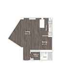 Studio Apartment at 1500 Arlington in Rosslyn