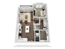 A2 floor plan at Kessler, Texas