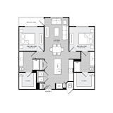 B2 Floorplan at Cobalt, Saginaw, 76131