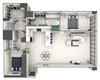 B2B Floor Plan at 220 Meridian, Indianapolis, IN 46204
