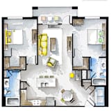The Alister 2BR Floor Plan at The Roseberry, South Carolina, 29223
