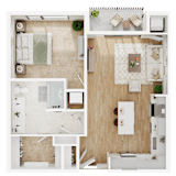 A4 Floor Plan at Lilia, Minnesota, 55118