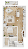 A6 Floor Plan at Lilia, Minnesota