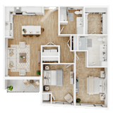 B4 Floor Plan at Lilia, Lilydale, MN, 55118