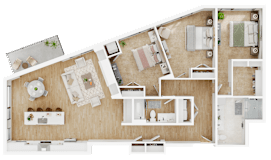 C1 Floor Plan at Lilia, Lilydale, MN