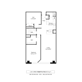 Lace 1 Plus Den Floorplan at The Cosmopolitan, St Paul, MN, Minnesota, 55101