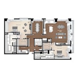 Diamond Bluff Floor Plan at Expo Apartments, Minnesota, 55414