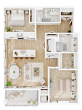 C1 Floor Plan at Lilia, Minnesota, 55118