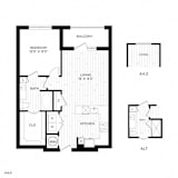 Vero McKinney Apartments in McKinney, TX One Bedroom Floor Plan